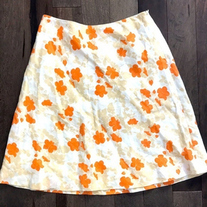 NWOT Ann Taylor Floral Linen Skirt 2P‎